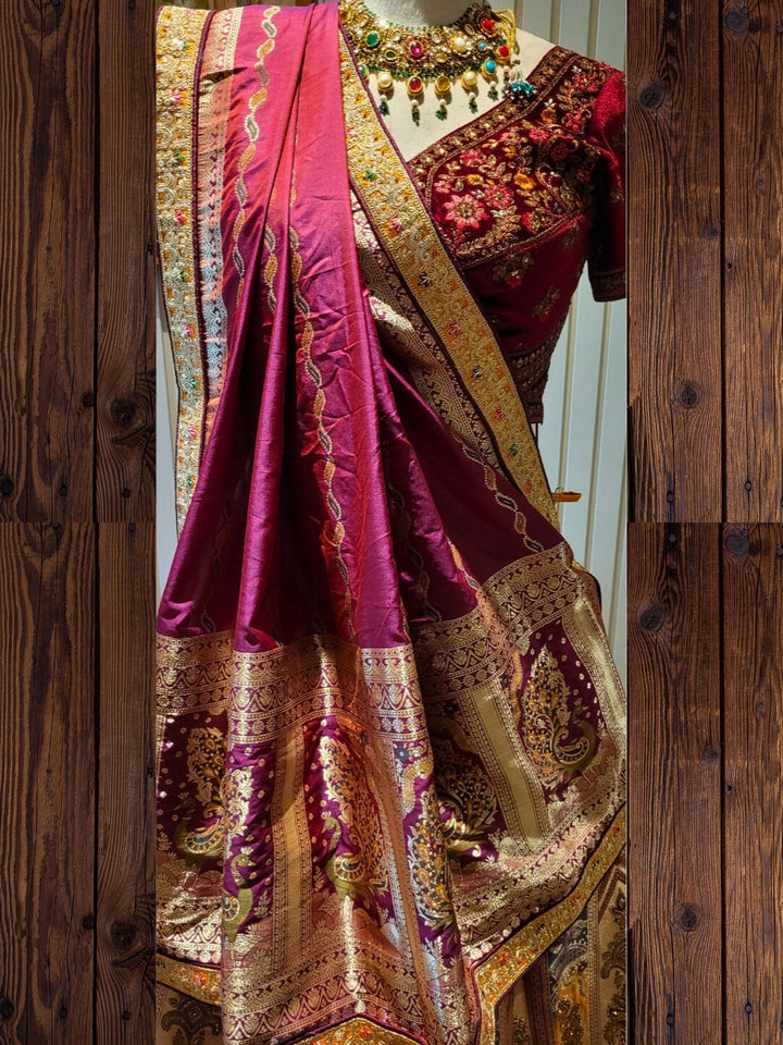 Regal Embroidered Tapestry-Inspired Lehenga