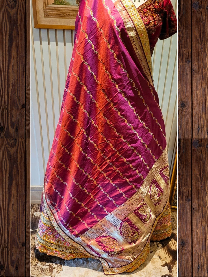 Regal Embroidered Tapestry-Inspired Lehenga