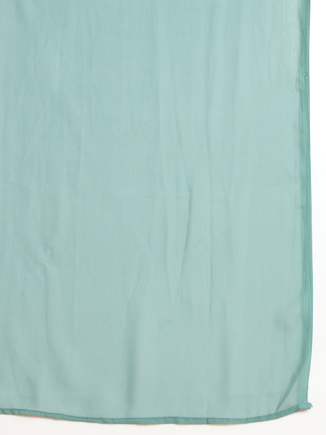 Sea Green Georgette Indo Western Set & Pleated Long Jacket