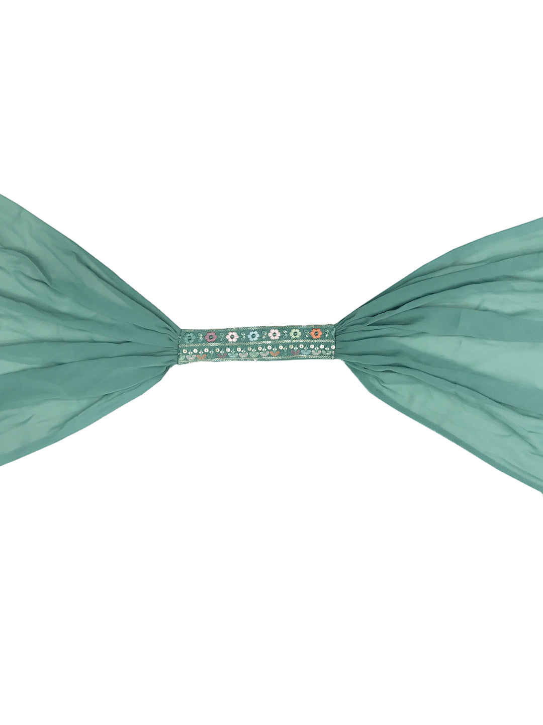 Sea Green Georgette Indo Western Set & Pleated Long Jacket