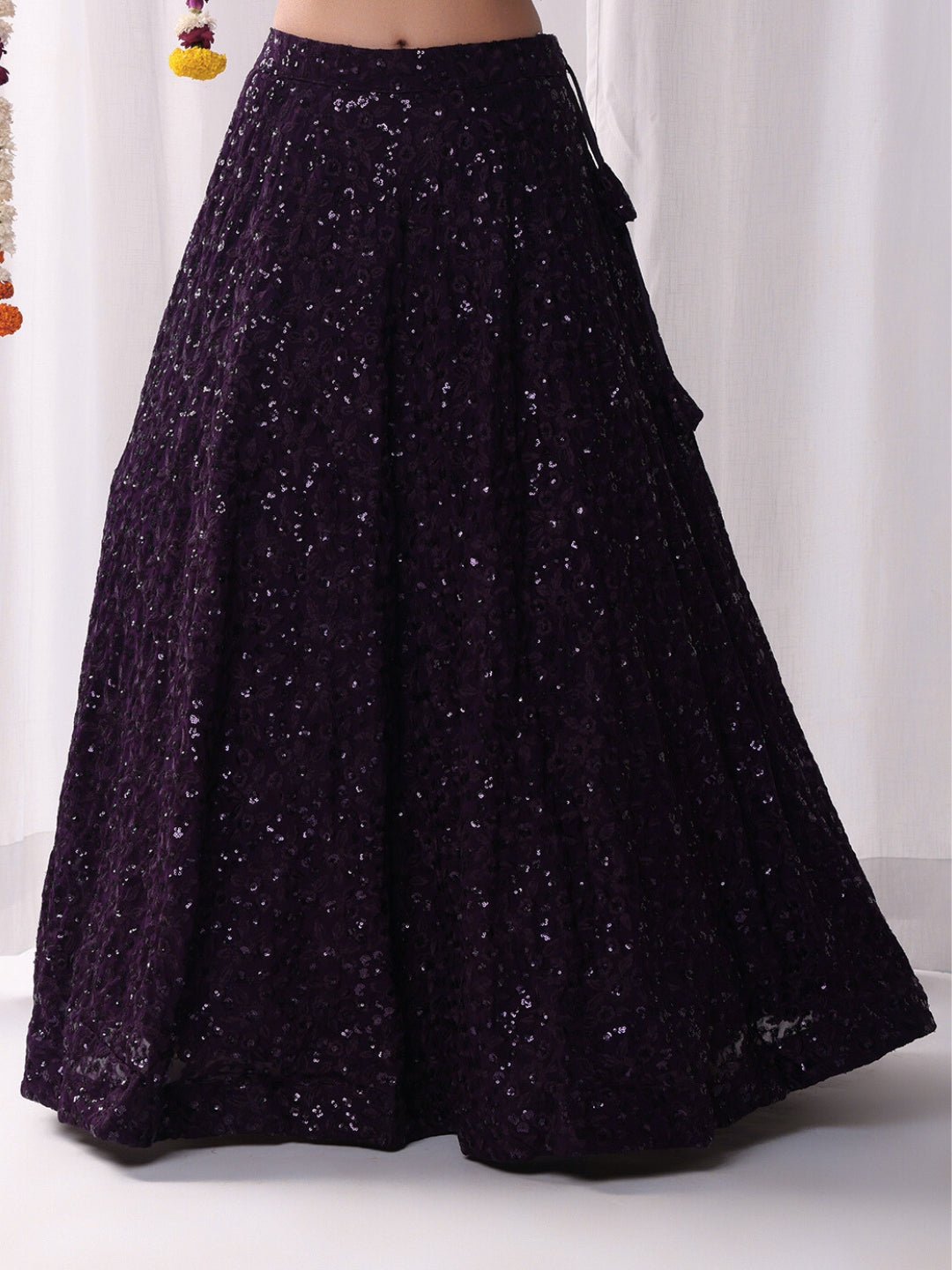 All over Sequin Embroidery Lehenga Set