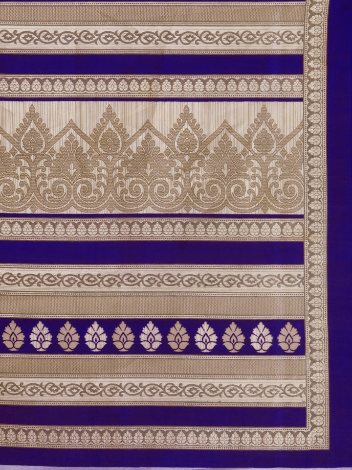 Purple Floral Print Art Silk Saree
