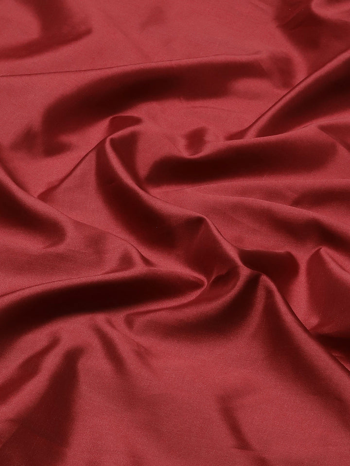 Maroon Kanjeevaram Oxidised Zari Silk Saree With Contrast Rich Pallu
