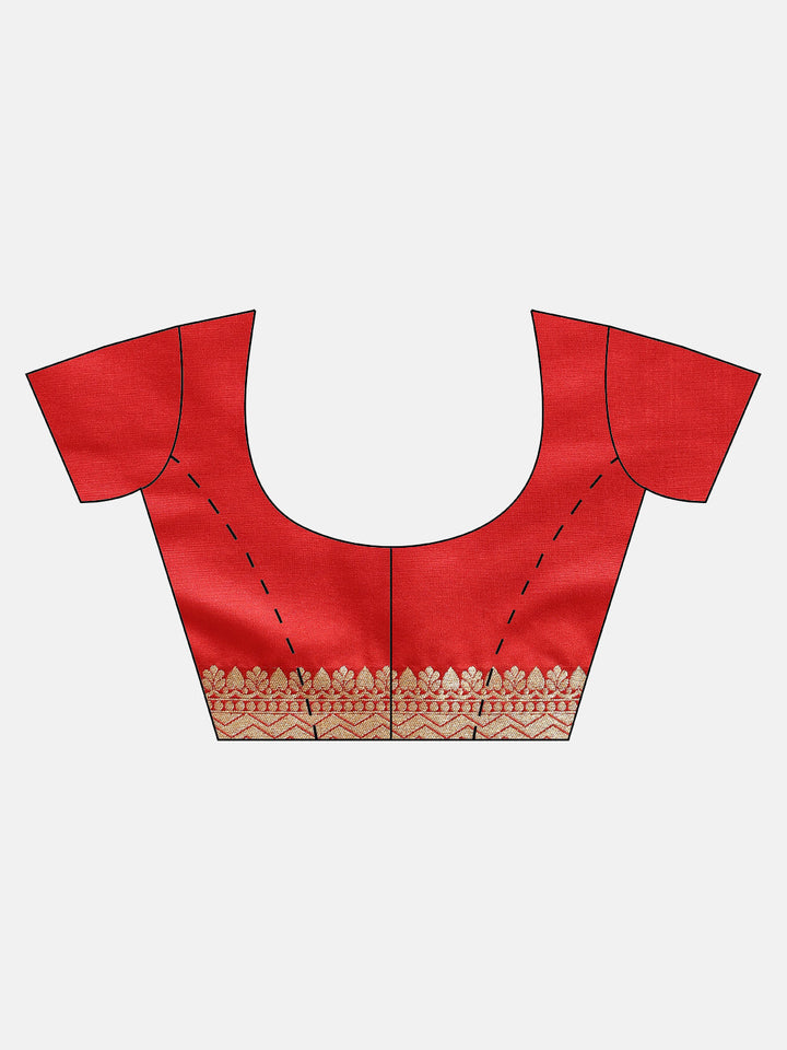Kanjiwaram Silk Saree with Intricate Zari Floral Weaving