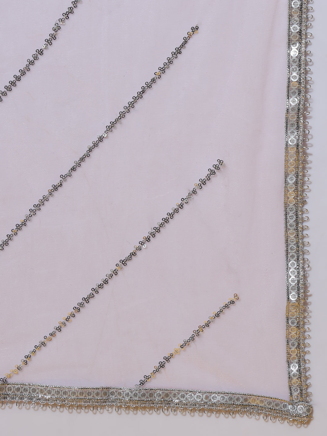 Pastel Chikankari Embroidered Kalidar Lehenga Choli Set