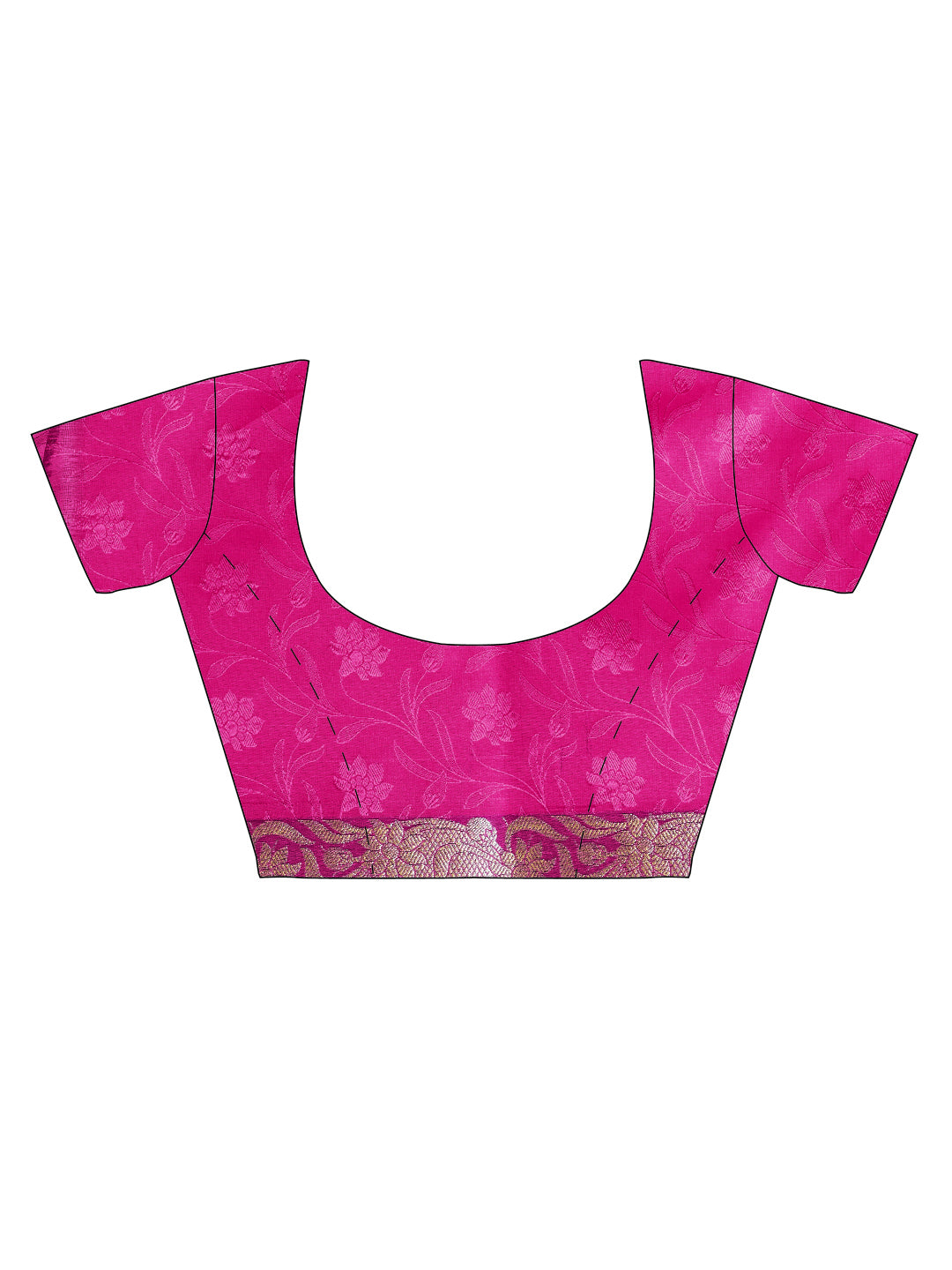 Pink & Green  Banarasi Art Silk Saree