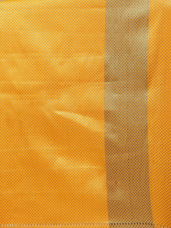 Chanderi Silk Banarasi Saree with Handloom Zari Ethnic Motifs