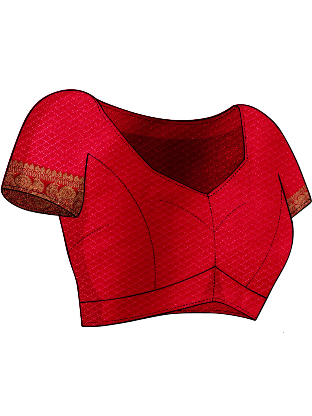 Jaal Pattern Zari Weaving Embellished Kanjeevaram Handloom Silk Saree