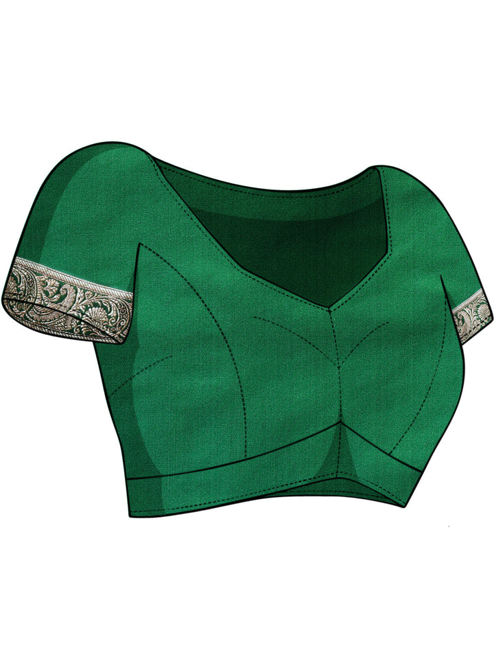 Kanjeewaram Banarasi Silk Half and Half pattern Saree