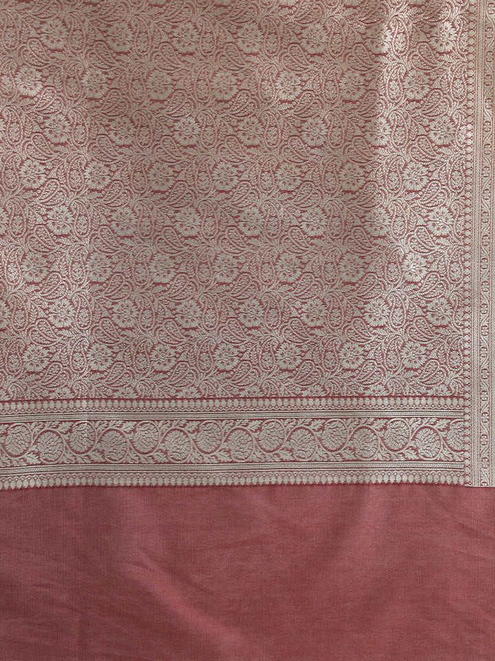Mauve Kanjeewaram Banarasi Silk Traditional Saree