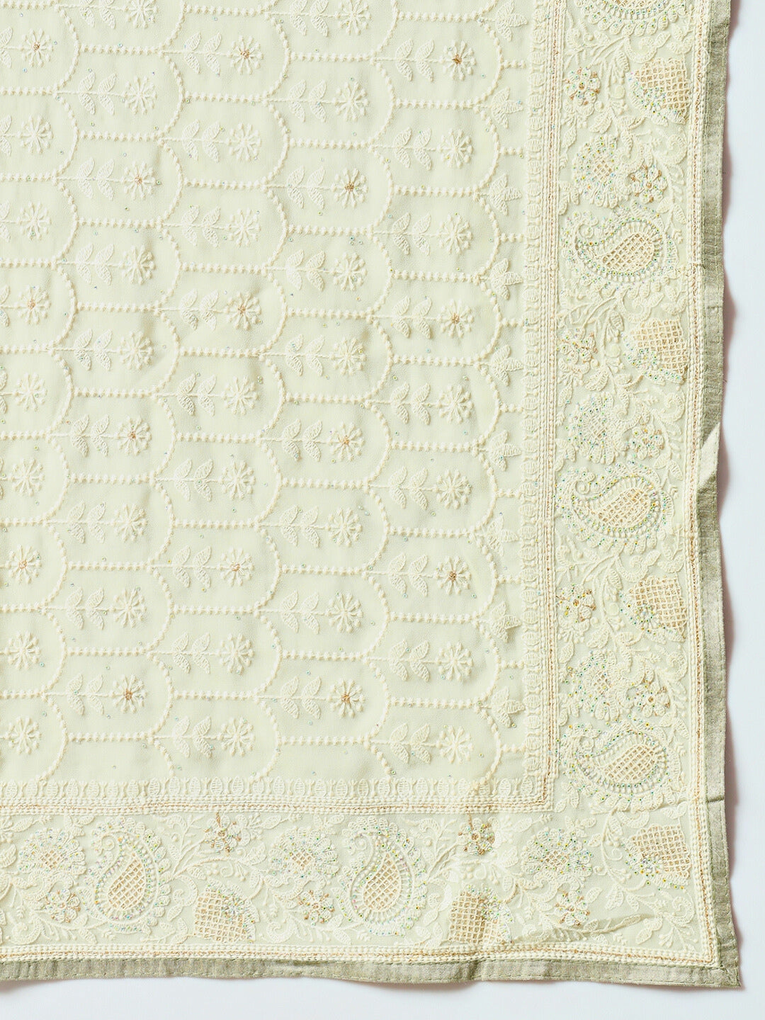 Georgette Thread Embroidered  Party Wear Saree