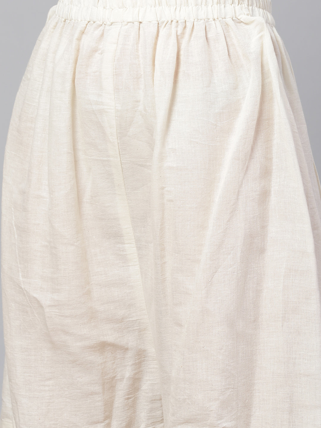 Pure Cotton Cambric Block Printing Dress Material with Gotta-Patti Embroidery & Sharara