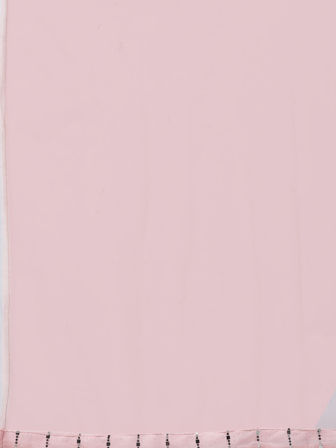 Pastel Pink Mirror Embellished Lehenga Set with Silver Cutdana Embroidery & Net Dupatta