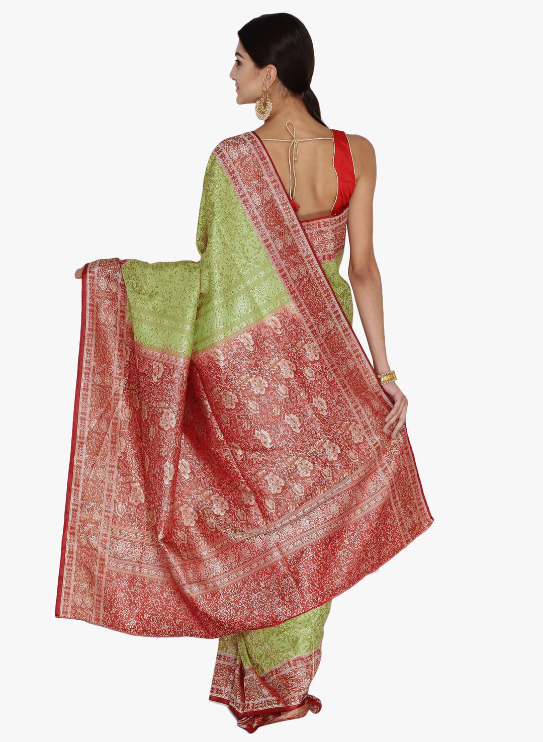 Sea Green Banarasi Silk  Party Wear Saree