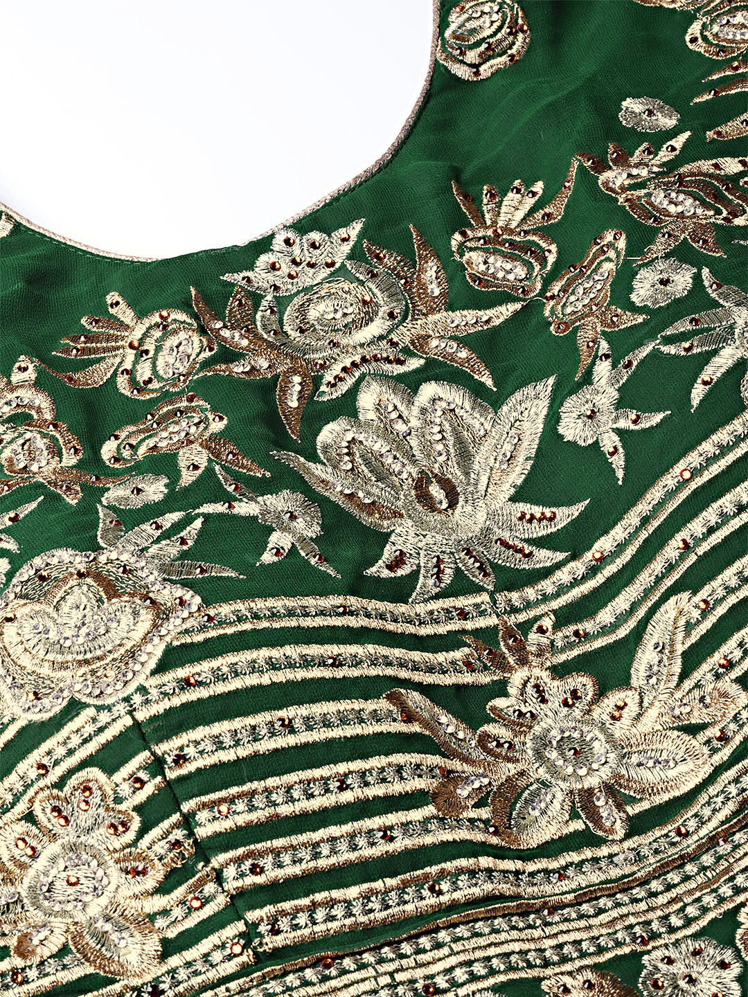 Peplum style Embellished Kurta Set with Embroidered Sharara