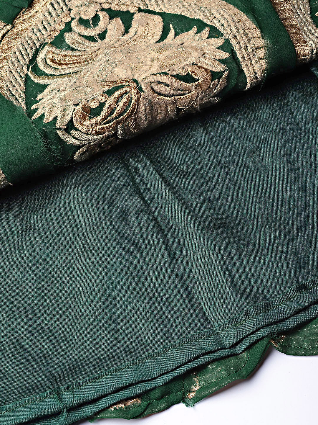 Peplum style Embellished Kurta Set with Embroidered Sharara