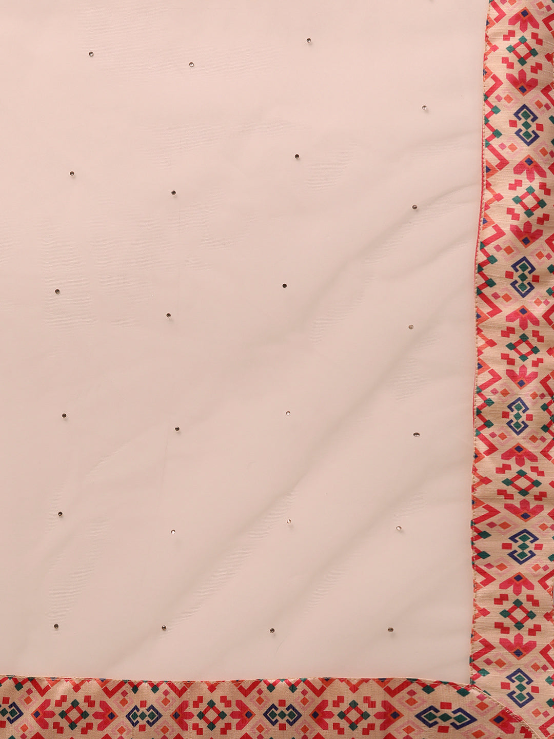 Embellished Anarkali Cocktail Gown with Ikat Inspired pattern