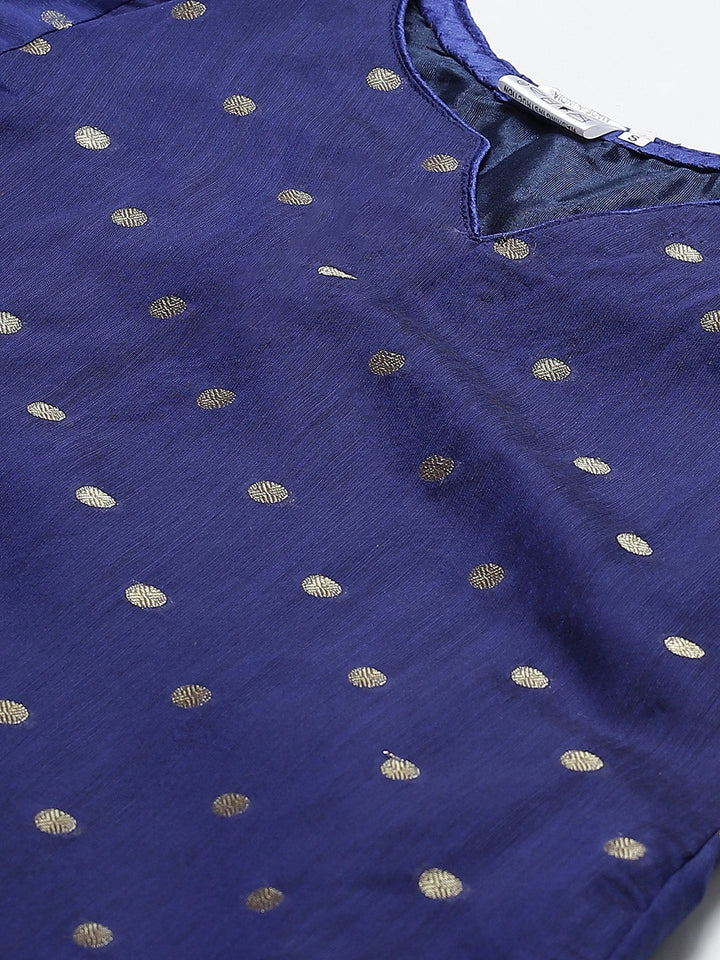 Unstitched Banarasi Handloom Dress Material Set & Zari Woven Dupatta