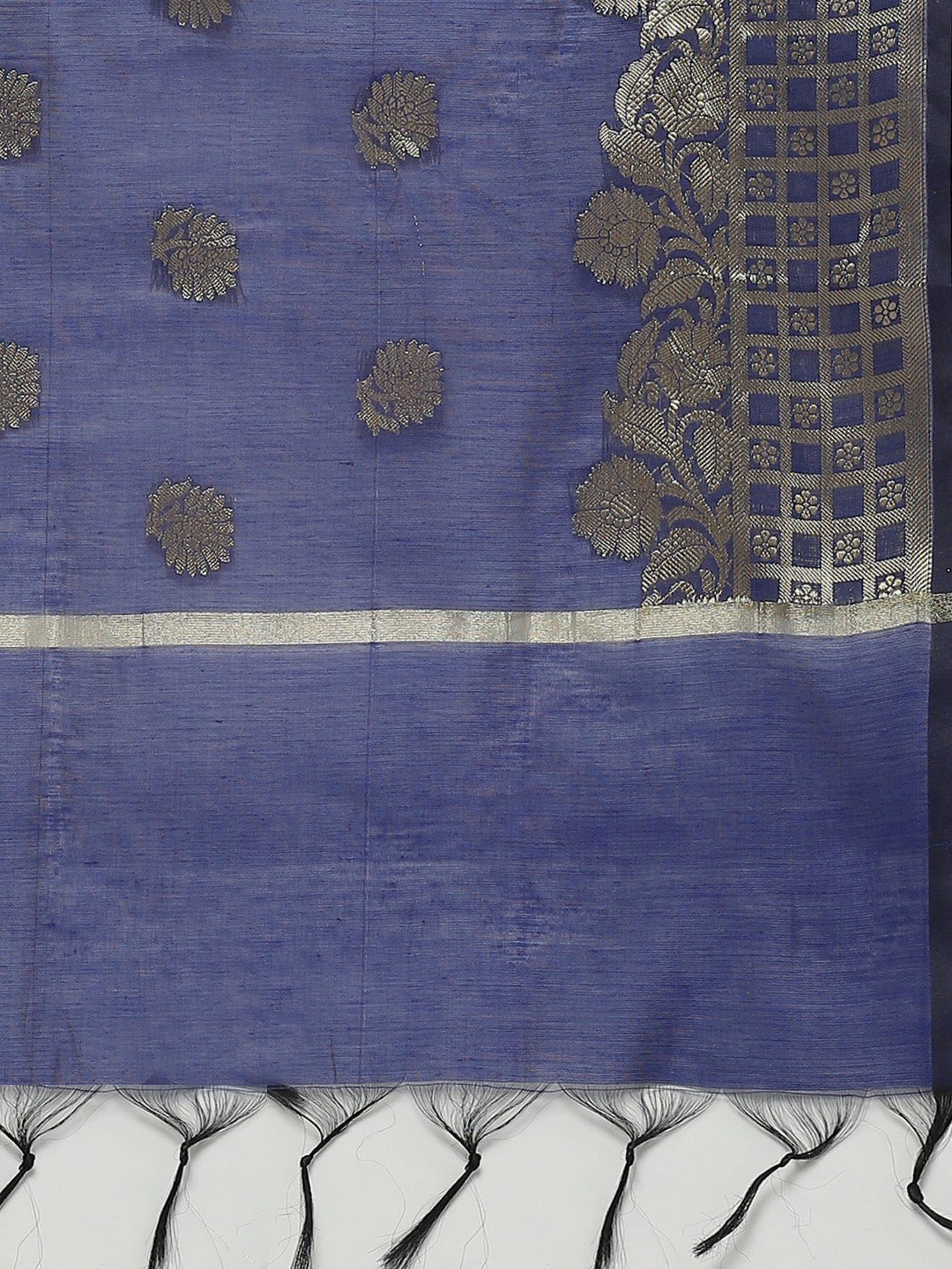 Unstitched Banarasi Handloom Dress Material Set & Zari Woven Dupatta