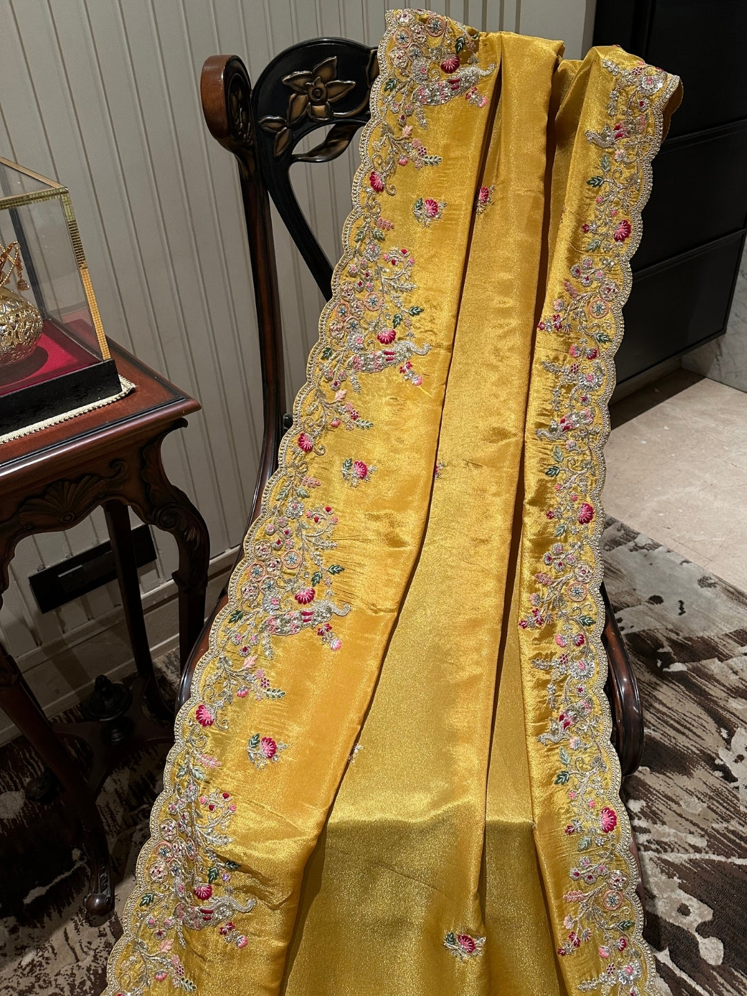 Elegant Yellow Silk Saree