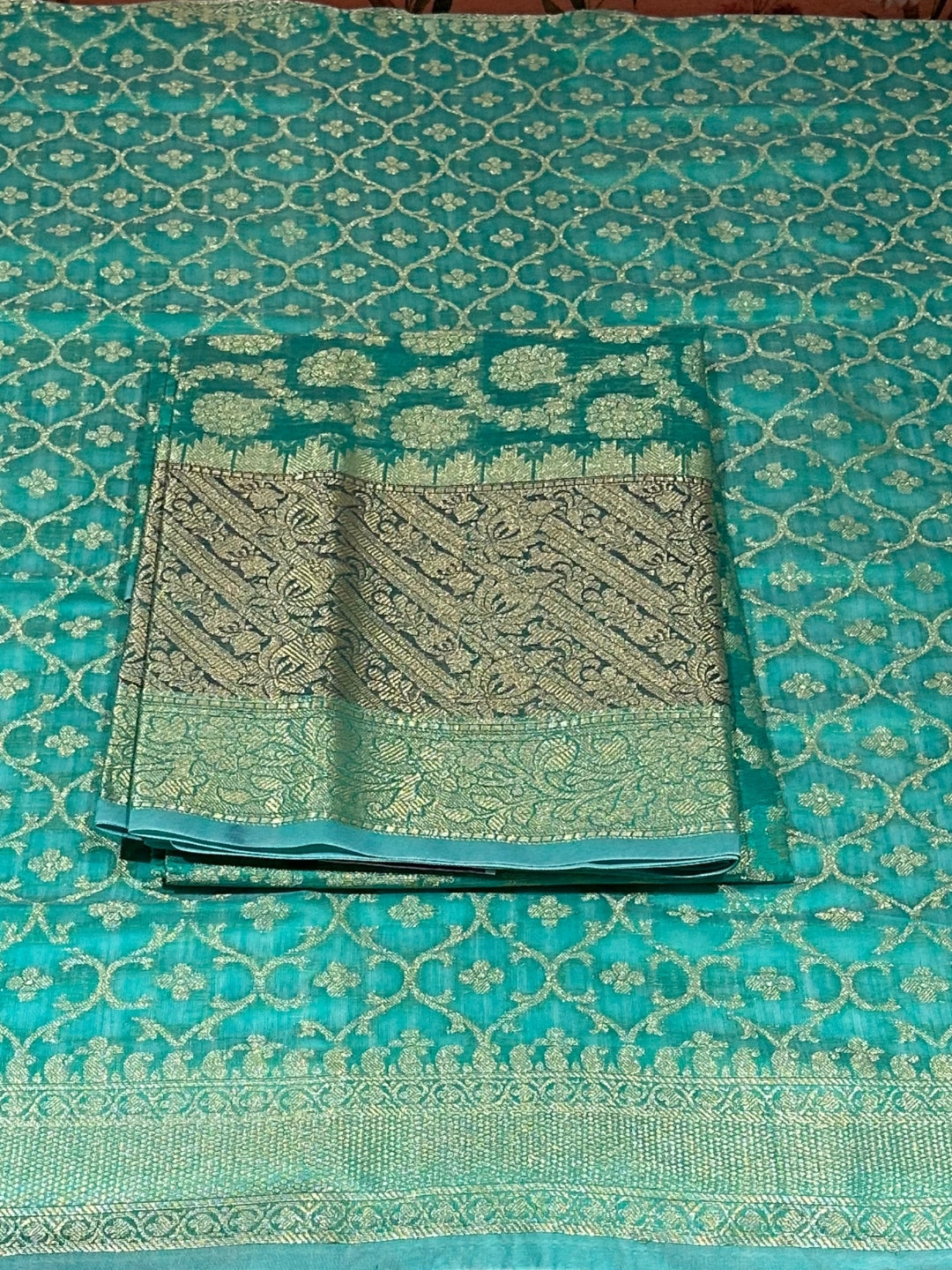 Teal Green Woven Suit