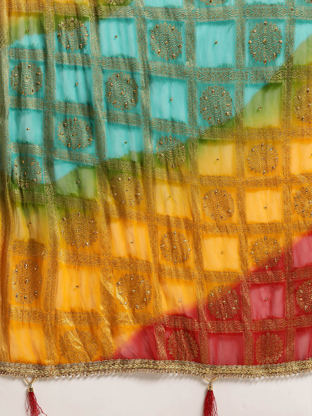 Ombre Gharchola Georgette Saree