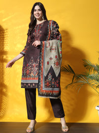 Abstract Floral Digital Print Kurta Pant Set