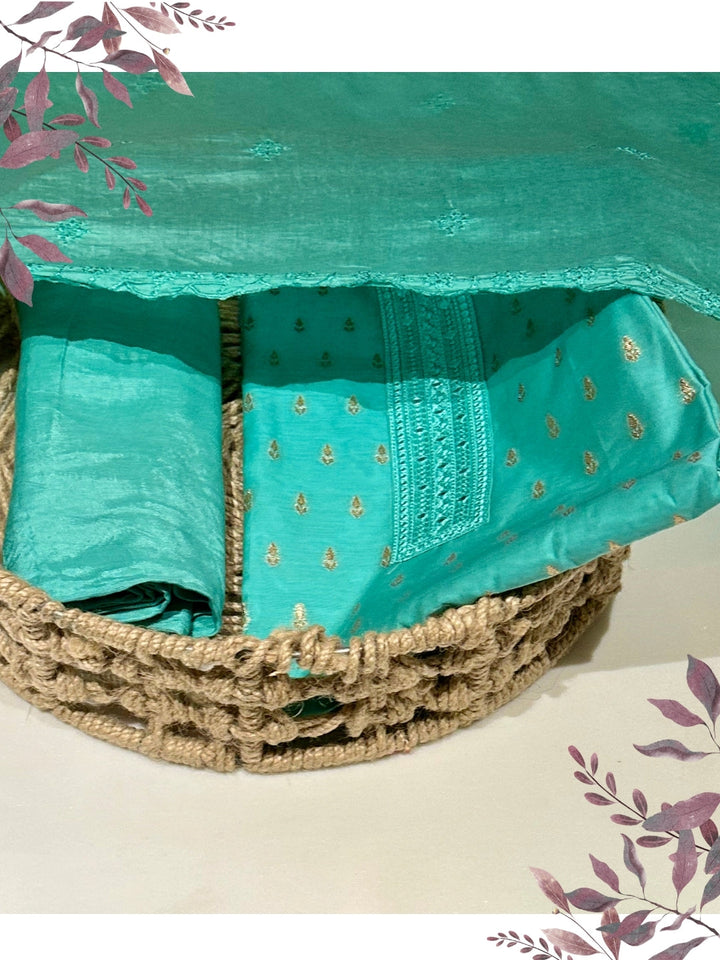 Aqua Blue Woven Suit