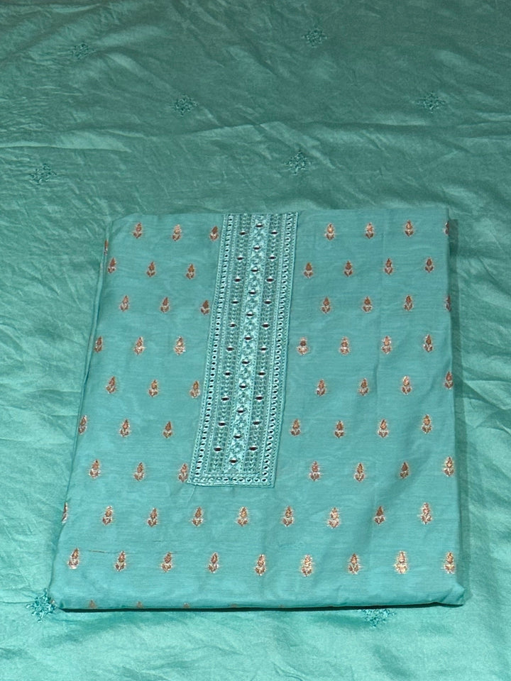 Aqua Blue Woven Suit