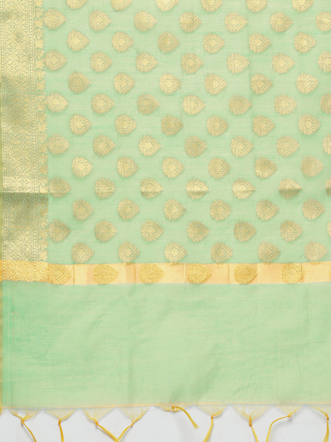 Banarasi Dress Material with Zari meenakari Stripe weaving and dupatta