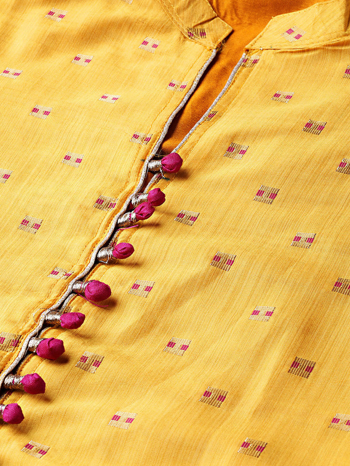 Anarkali Printed Kurta Dress with Bell Sleeves