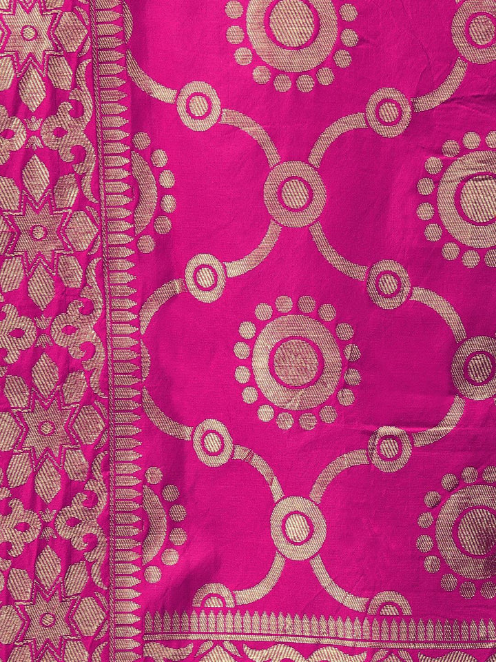 Made to Measure Green & Pink Pastel Embroidered Anarkali Set with Banarasi Dupatta