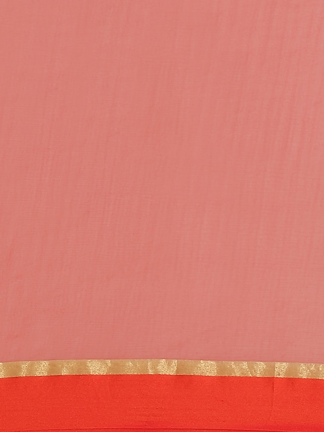 Peach Chiffon Saree with Bandhani Jaipuri Print & Gota Patti Embroidery & Zari Border
