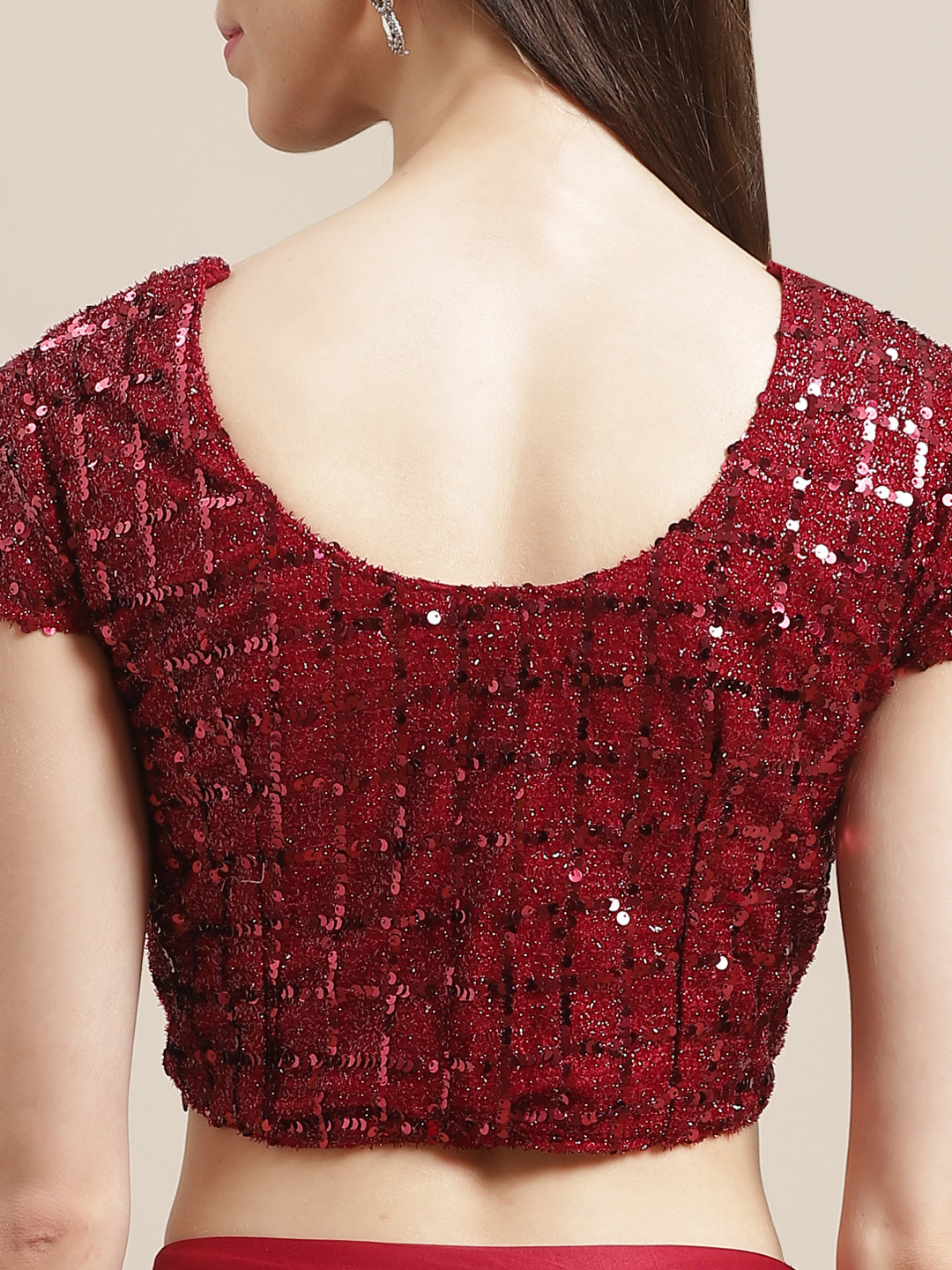 Ruffled Romantic Details Saree with Festive Layering & Bling SequenceEmbroidery Blouse