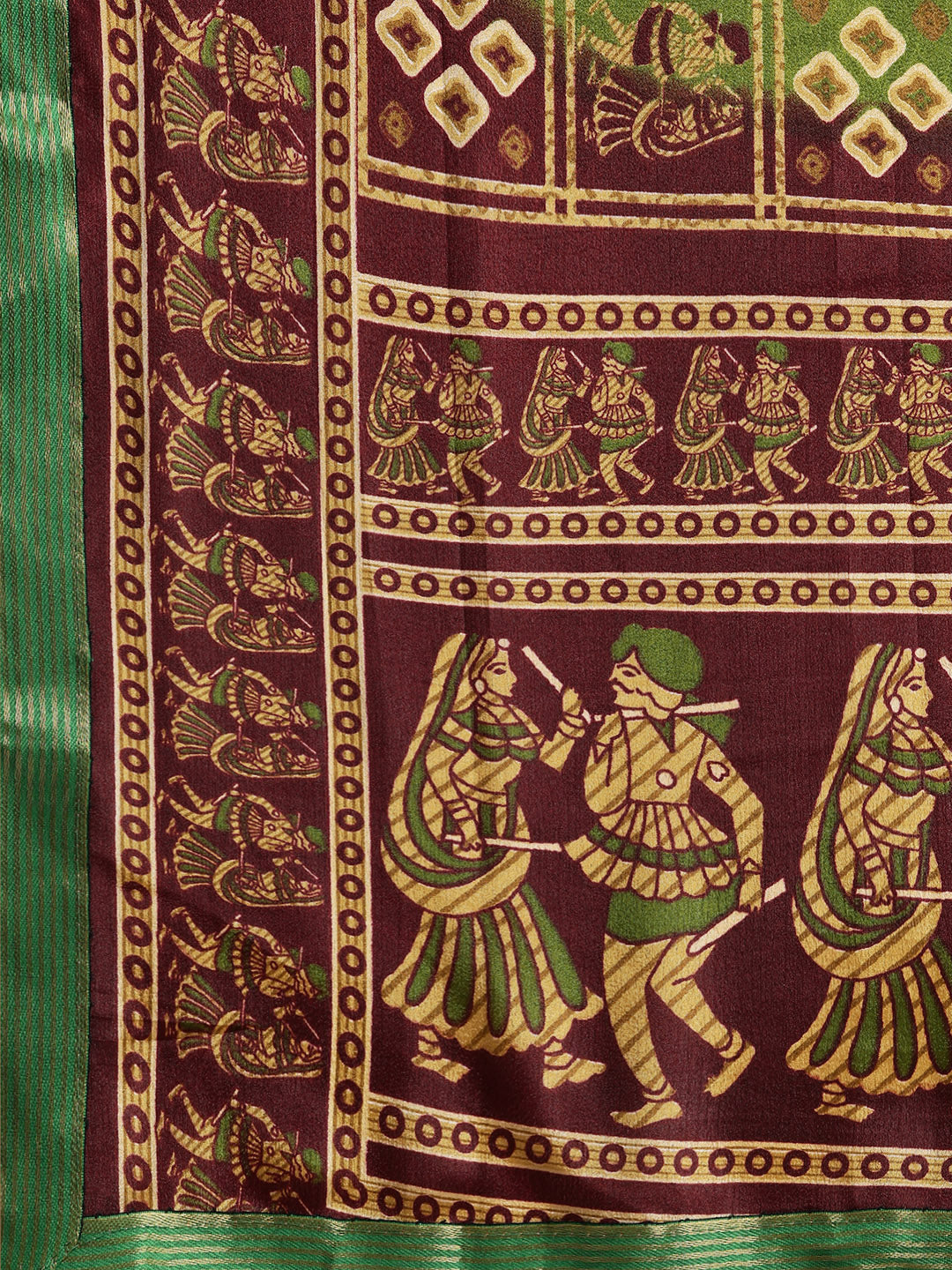 Bandhani Satin Crepe Saree