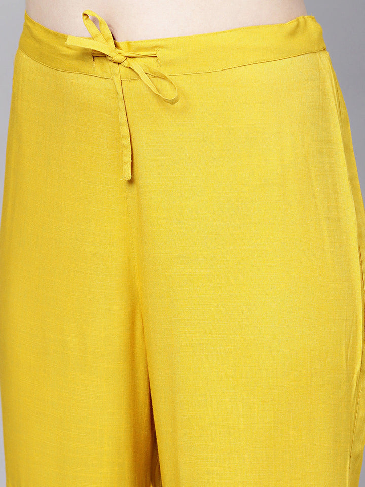 Cotton Kurta Pallazo Set with Attached Short Jacket