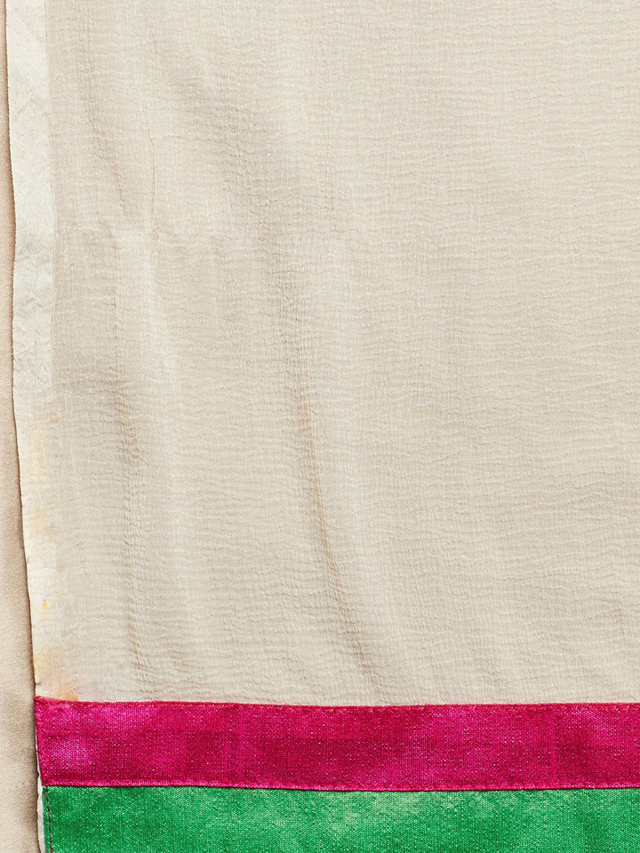 Cotton Suit dupatta with Tribal stick figure patterns