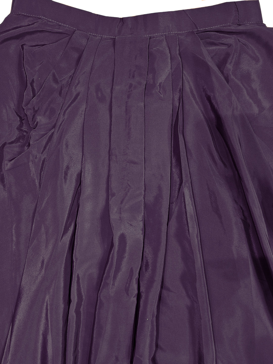 Zari Embroidery Indo-Western Set with Sequinned Shrug, Scalloping & Pleated Dhoti Skirt