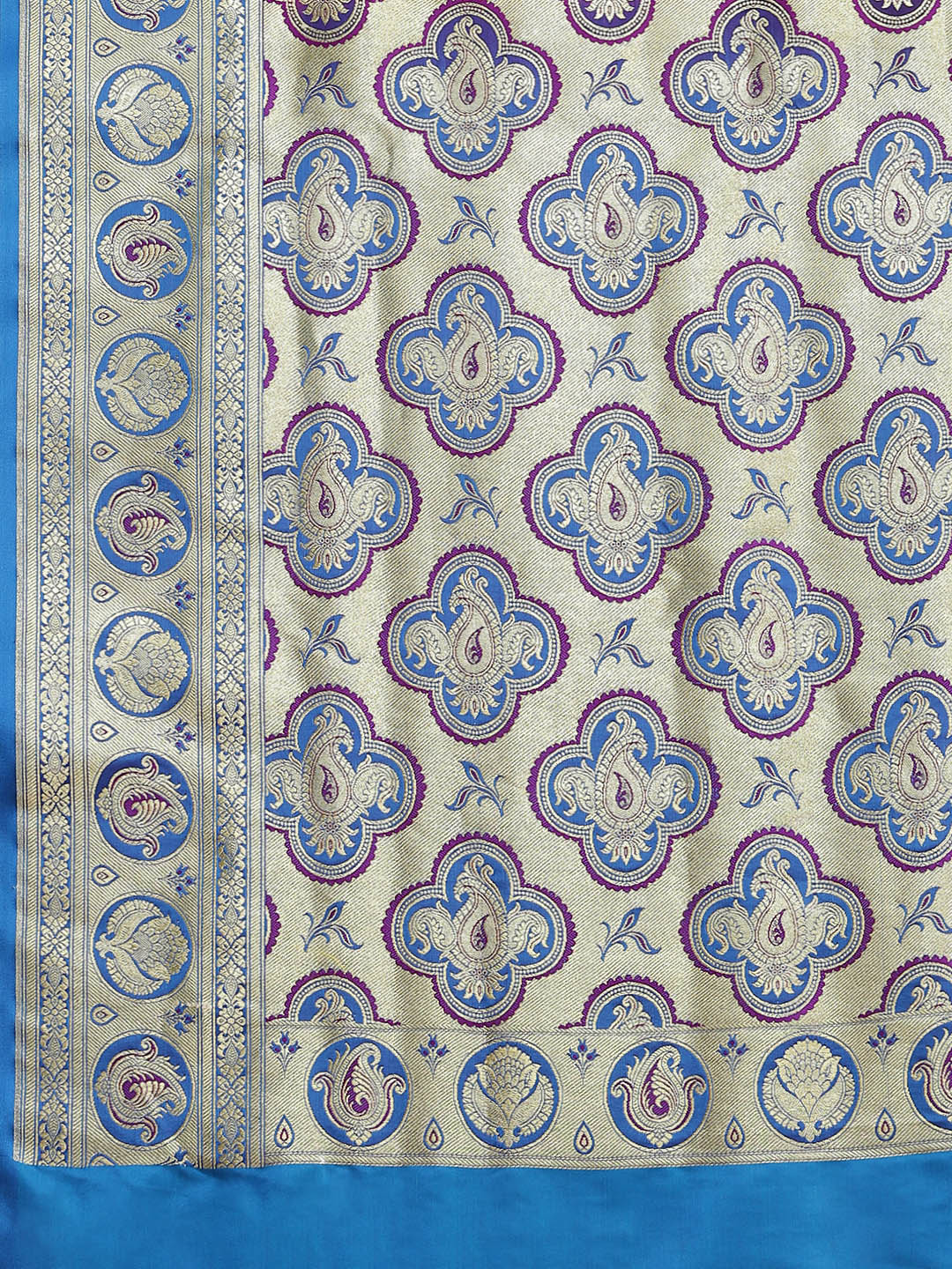 Burgundy Handloom Silk Saree With Embellished Heavy Zari Weaves