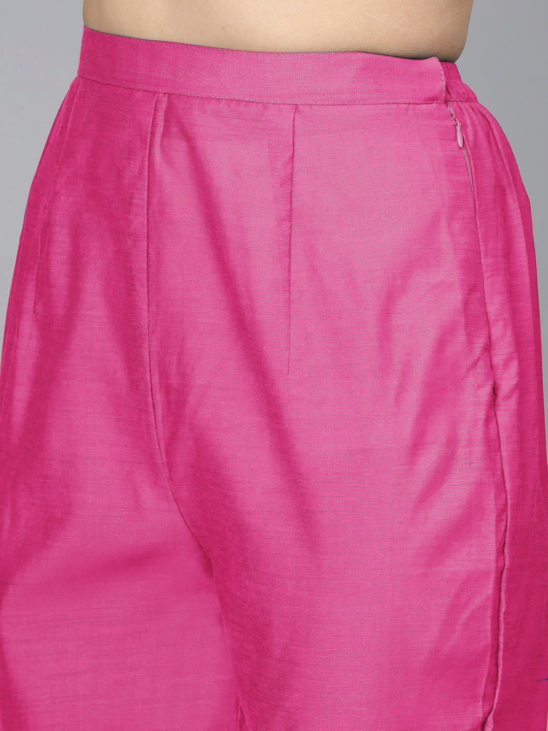 Unstitched Pink Banarasi Suit with Zari Resham Weaving and dupatta