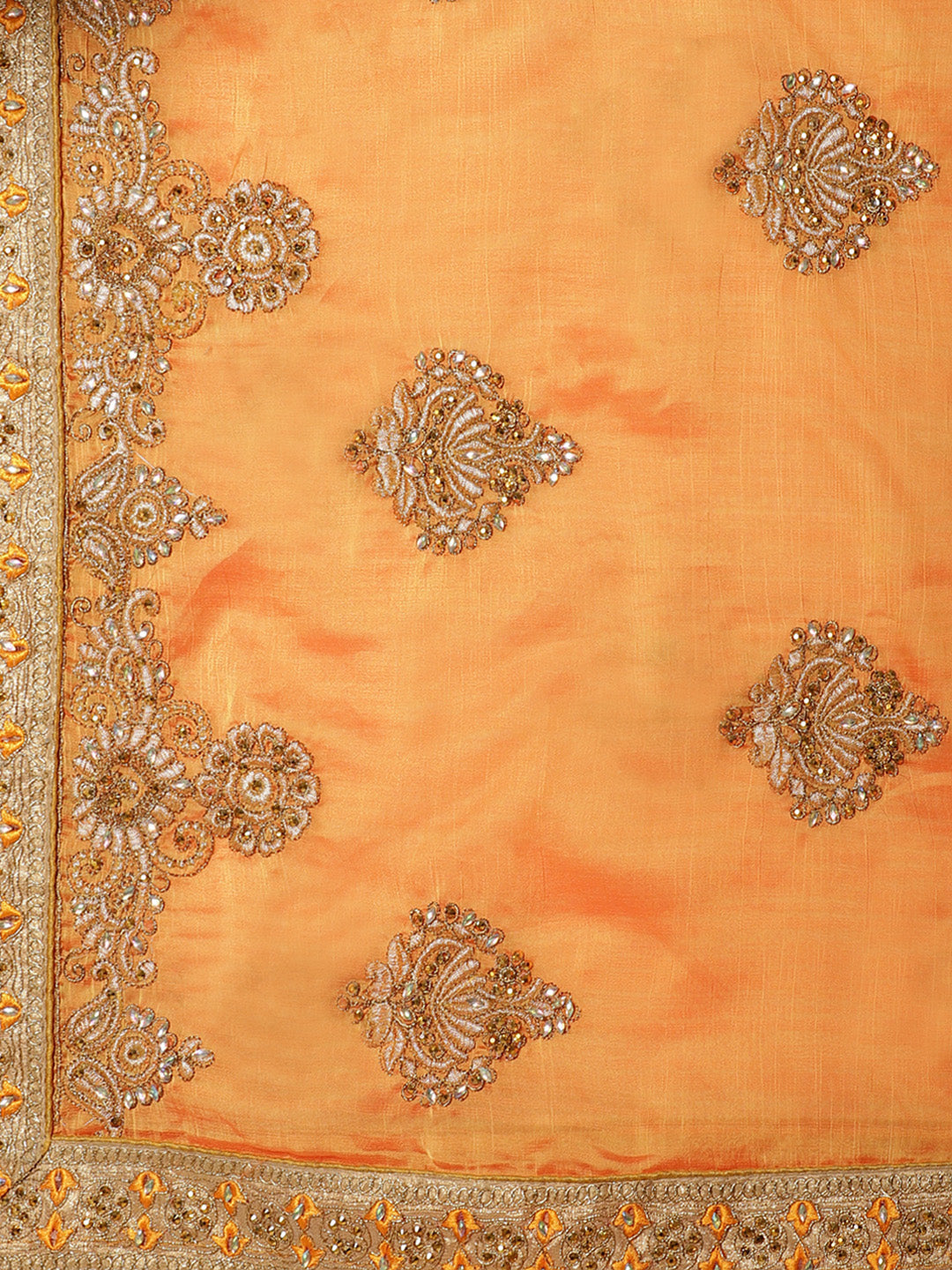 Chiffon Embellished Saree with Resham Embroidery