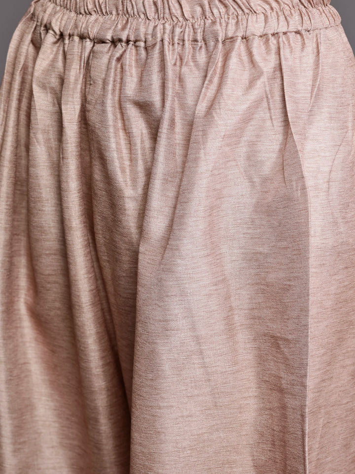Chanderi Kurta Pallazo Set with Resham Weaving