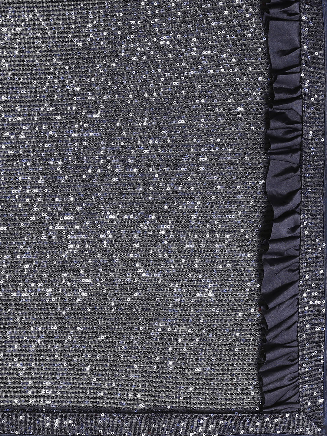 Bling Lycra Ruffled Saree with Festive Layering & Sequence  Sheet Embroidery