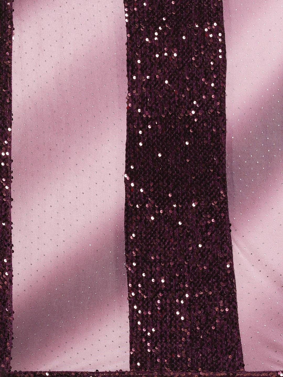 Bling Lycra Ombre Saree with Festive Layering & Sequence Embroidery Patchwork