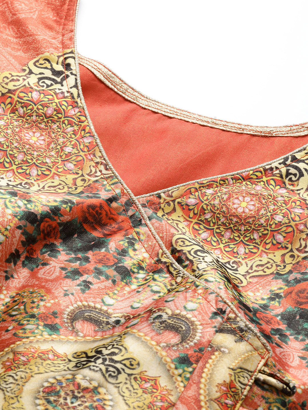 Semi-stitched Digital Print Lehenga Set