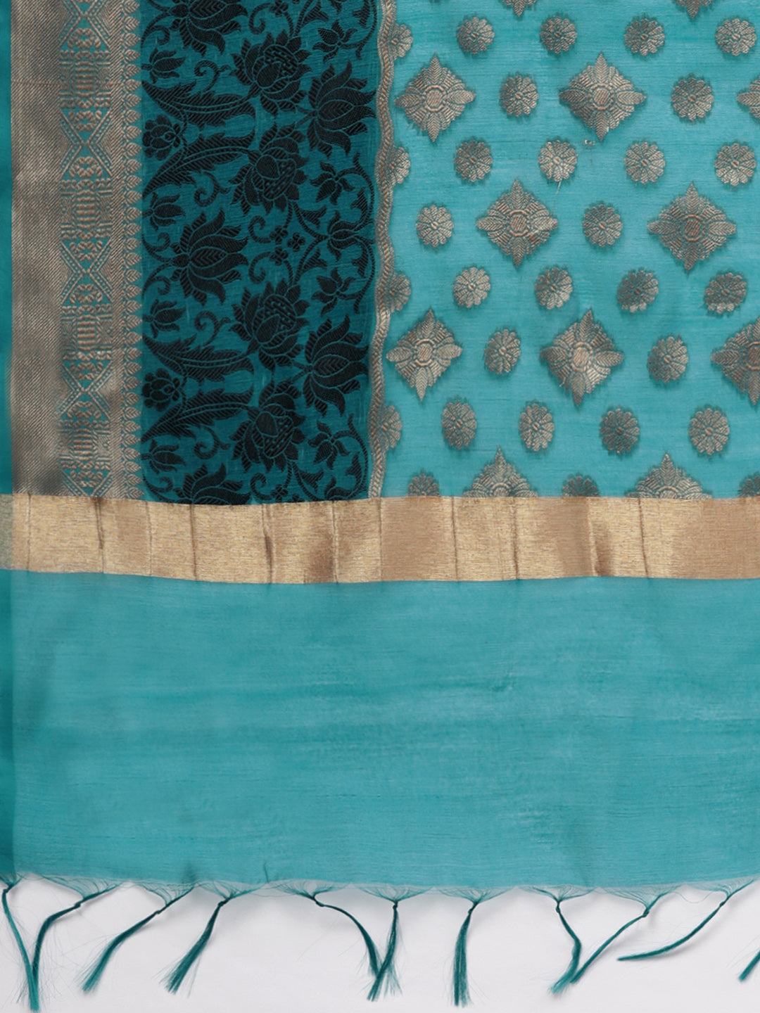 Banarasi Kurta Set with Handloom dupatta and Pants