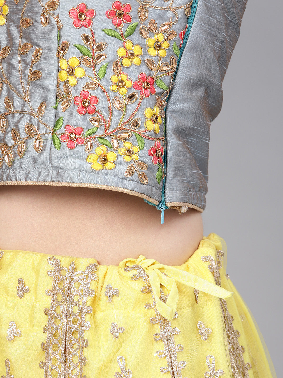Resham Embroidered Lehenga Choli with Gota Work