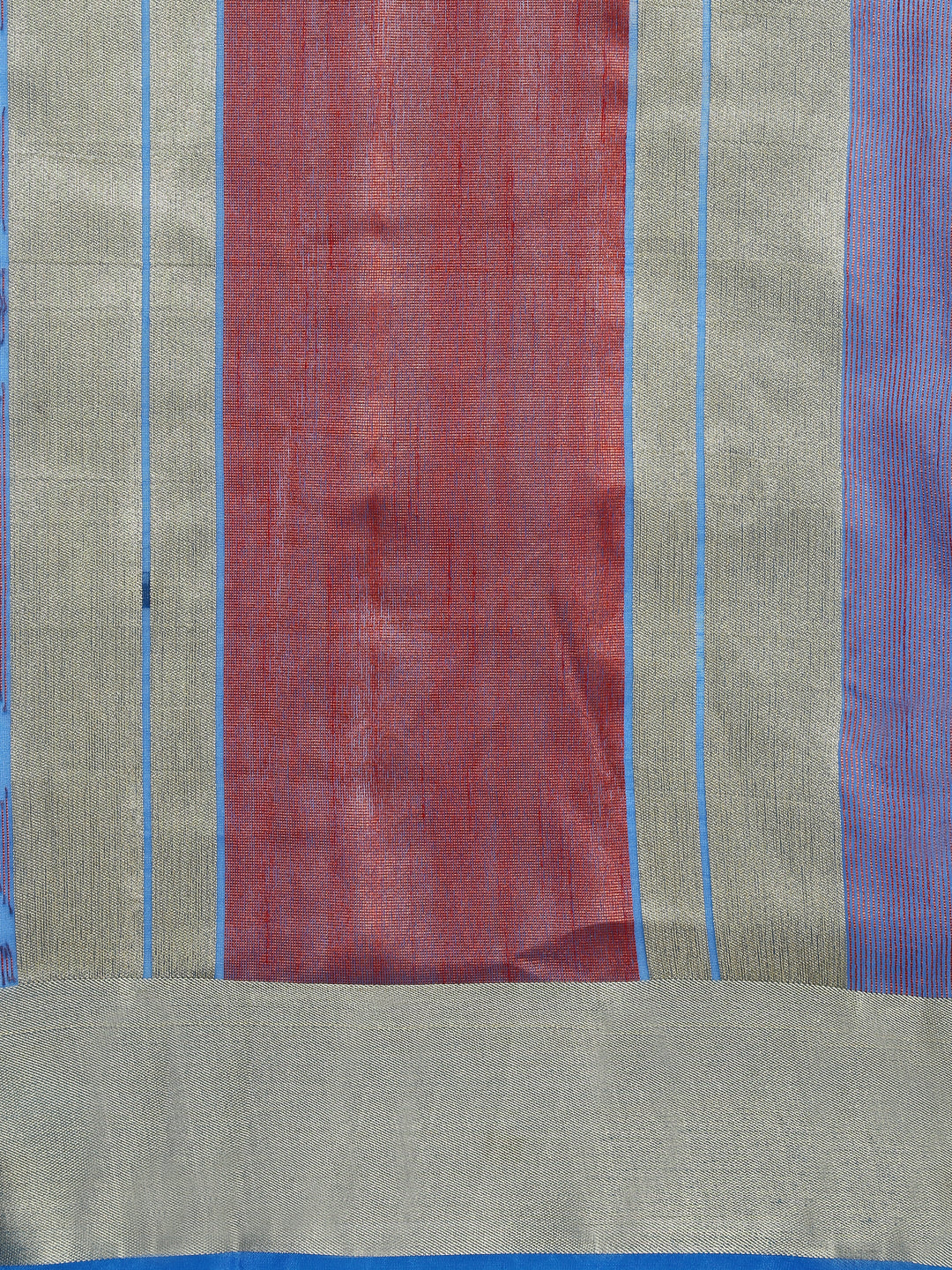 Blue & Multi  Colored Banarasi Silk Woven Party Wear Saree