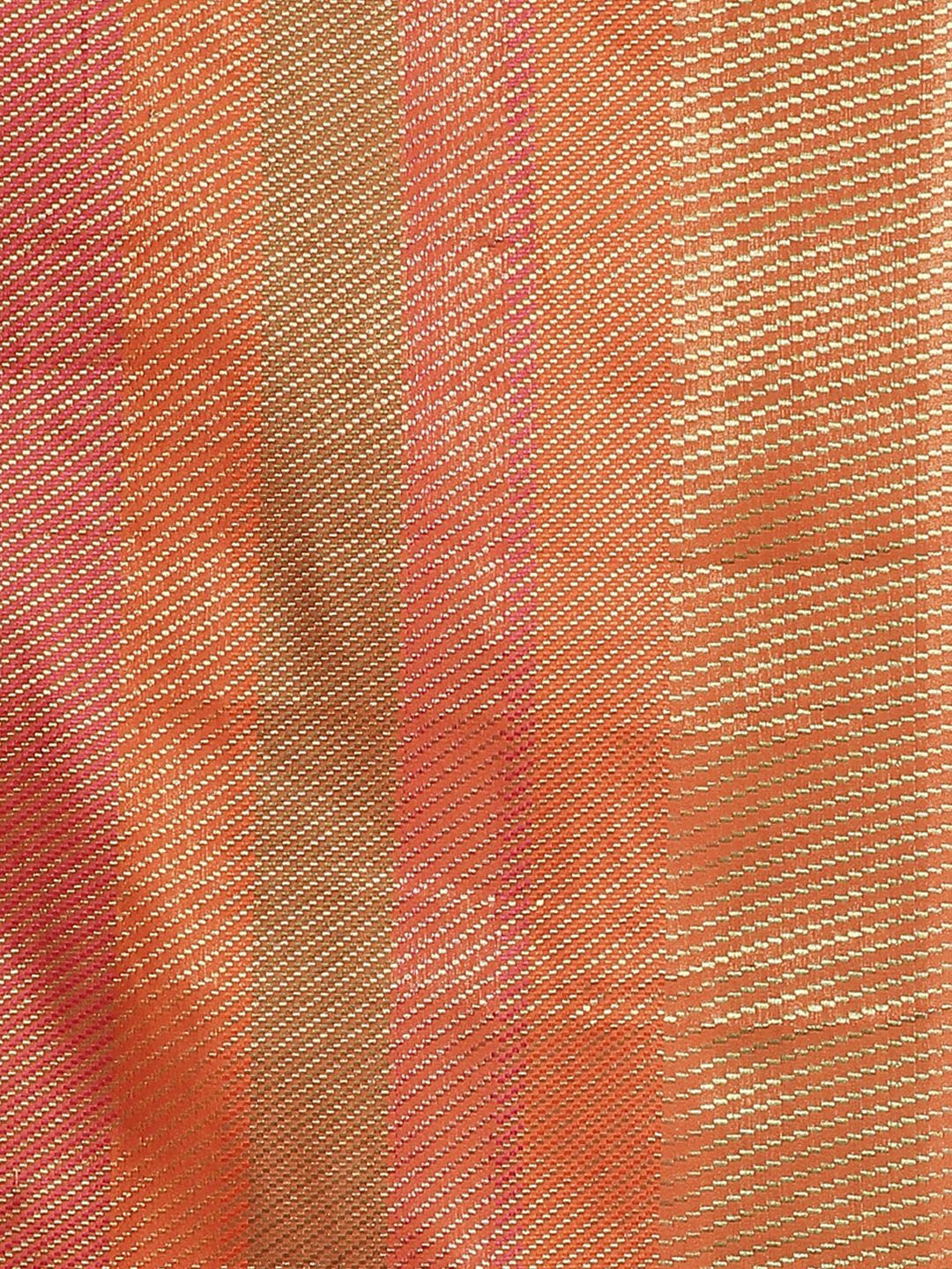 Chanderi Saree with Gold Zari & Resham Floral Meenakari Motifs & Lotus pattern in border
