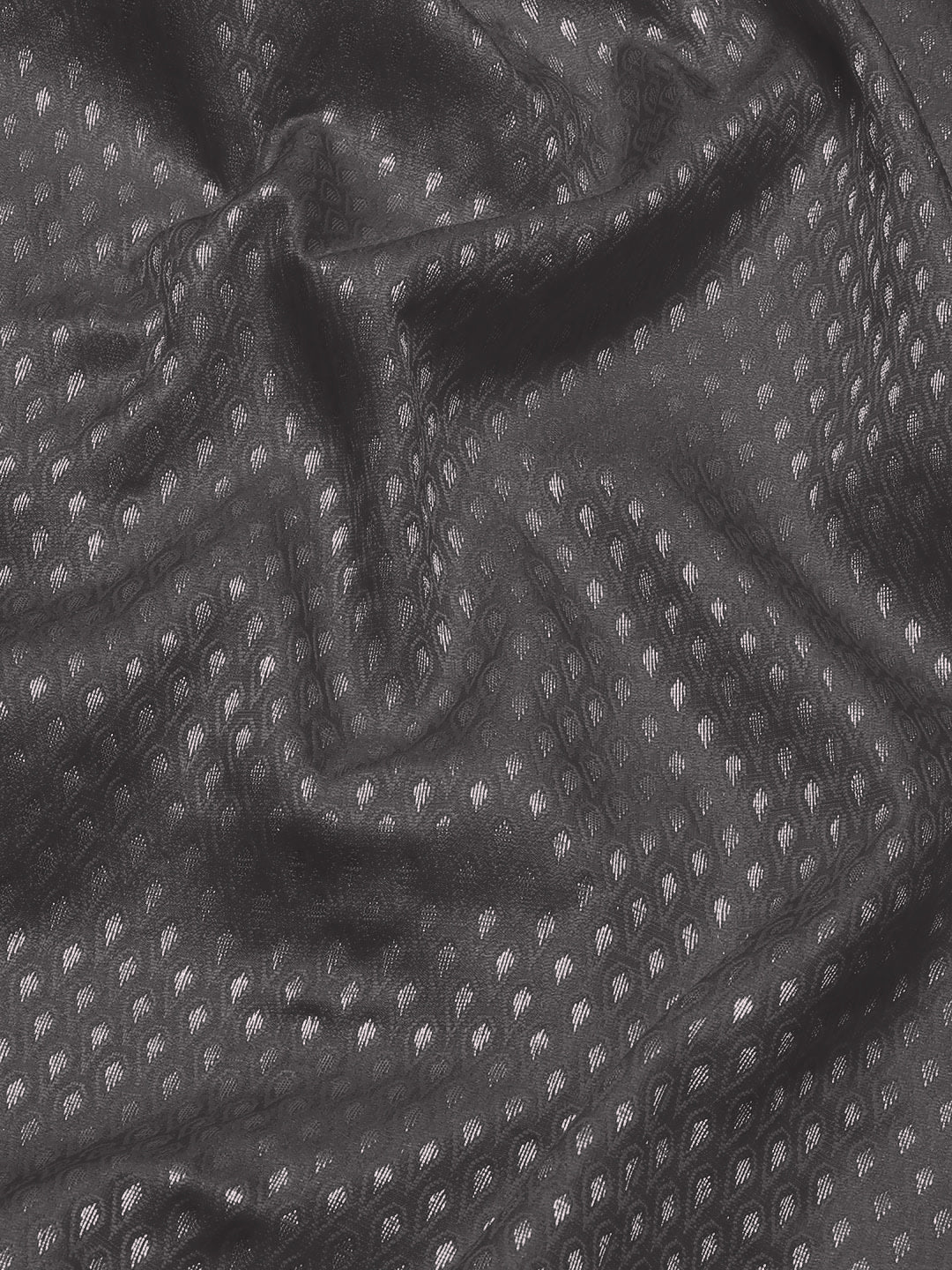 Grey Resham & Zari Jamdani Weaving Banarasi Handloom Silk Saree